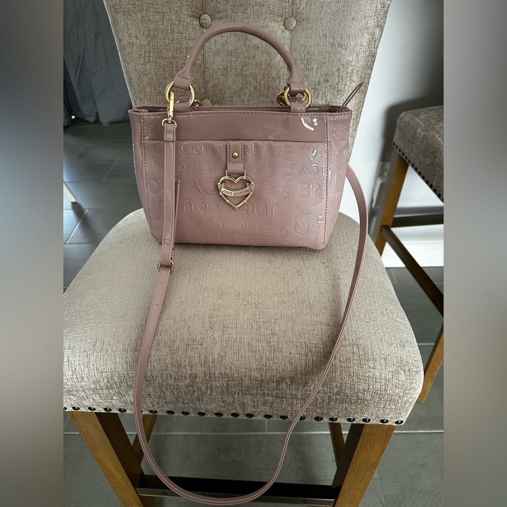 Pale pink Juicy Couture shoulder purse
